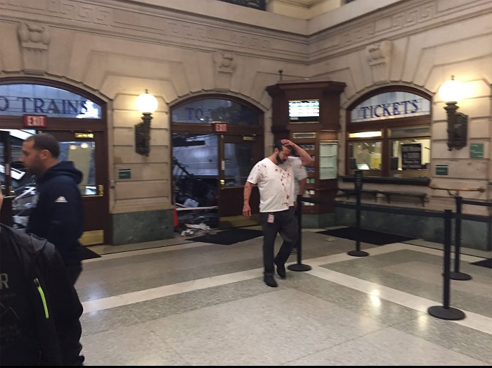 NJ transit train crash in Hoboken