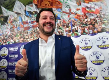 Матео Салвини, Лига евроскептик десни правителство Италия избори